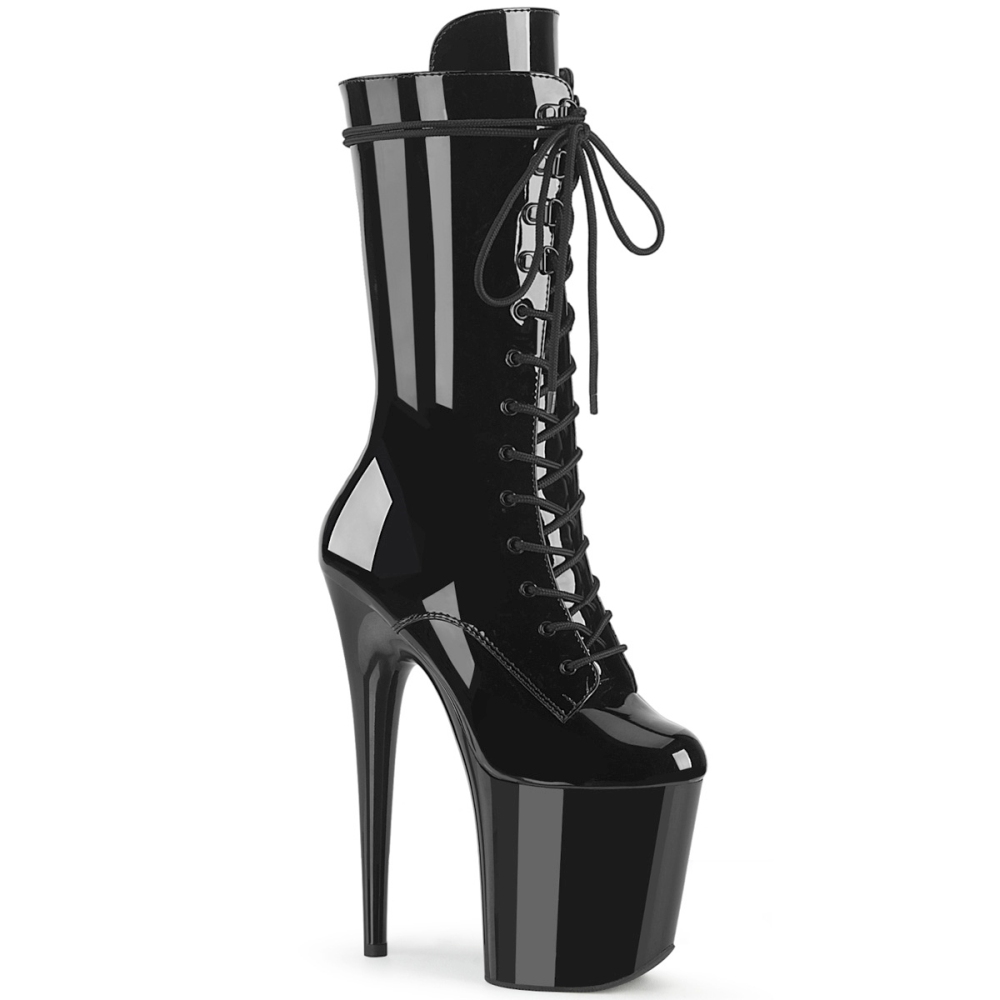 Pleaser - FLAMINGO-1050 Plattformstiefel - Pole dance schuhe - Schwarz